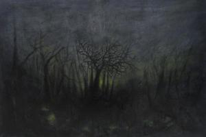 Wuthering Ent, huile sur toile